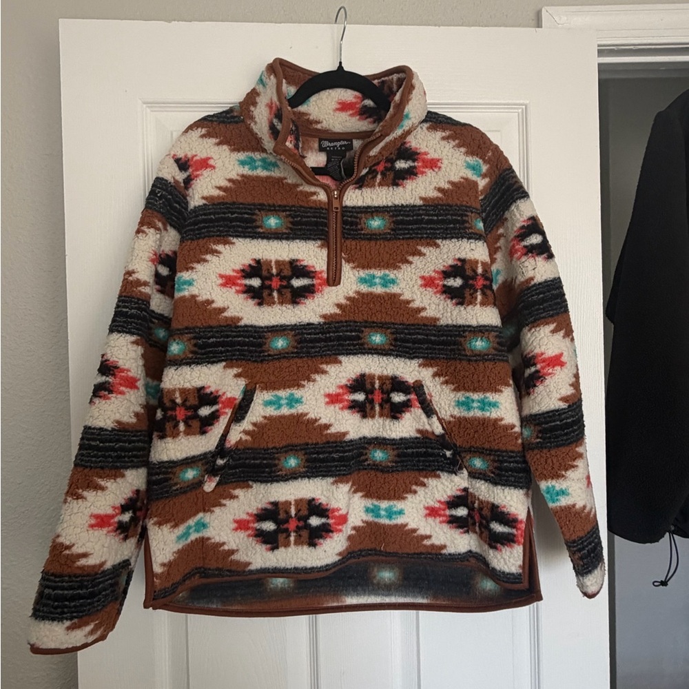 Wrangler Retro Sherpa half zip